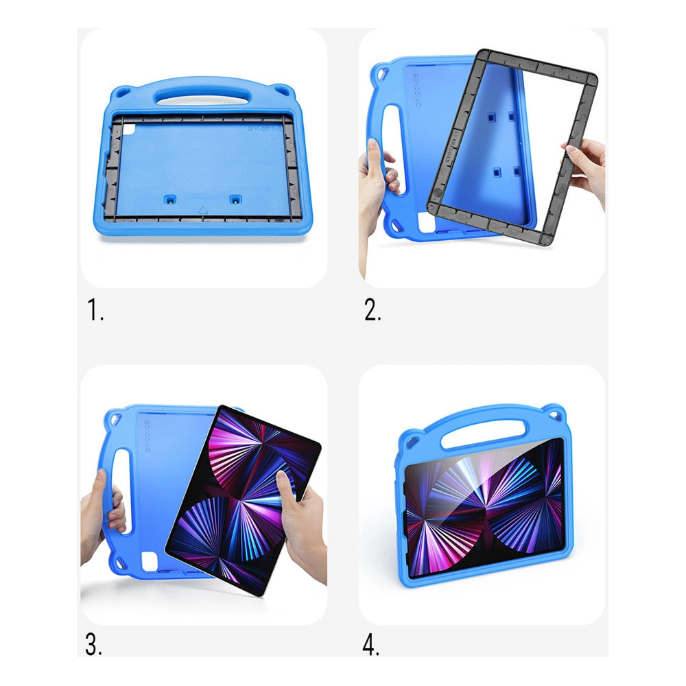 Etui Dux Ducis Panda Apple iPad Air 10.9 2020/2022 (4, 5 gen) / iPad Pro 11 2018/2020/2021 (1, 2, 3 gen) / iPad Air 11 2024 (6. generacji) Pencil holder różowy