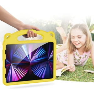 Case Dux Ducis Panda für Apple iPad Air 10.9 2020/2022 (4. und 5. Generation) / iPad Pro 11 2018/2020/2021 (1., 2. und 3. Generation) / iPad Air 11 2024 (6. Generation) mit Stifthalter gelb