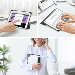 Kup Etui Dux Ducis Toby Apple iPad mini 2021 (6. generacji) / iPad mini 8.3" 2024 (7. generacji) Pencil holder czarny - DDS738 - {ean13} - Sklep Home Screen