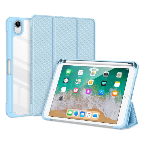 Kup Dux Ducis Toby tok Apple iPad mini 2021 (6. generációs) / iPad mini 8.3" 2024 7gen ceruza tartó kék - DDS739 - {ean13} - Sklep Home Screen