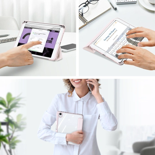 Kup Etui Dux Ducis Toby Apple iPad mini 2021 (6. generacji) / iPad mini 8.3" 2024 (7. generacji) Pencil holder różowy - DDS741 - {ean13} - Sklep Home Screen