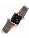 Pasek Dux Ducis Magnetic Strap Apple Watch 4/5/6/7/8/9/SE/10 40/41/42mm szaro-pomarańczowy (Chain Version)