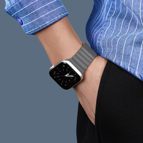 Kup Pasek Dux Ducis Magnetic Strap Apple Watch 4/5/6/7/8/9/SE/10 40/41/42mm gri-portocalie (Versiunea cu lanț) - DDS789 - {ean13} - Sklep Home Screen