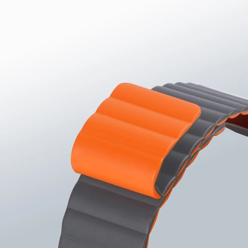 Kup Pasek Dux Ducis Magnetic Strap Apple Watch 4/5/6/7/8/9/SE/10 40/41/42mm gri-portocalie (Versiunea cu lanț) - DDS789 - {ean13} - Sklep Home Screen