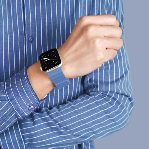 Kup Pasek Dux Ducis Magnetic Strap Apple Watch 4/5/6/7/8/9/SE/10 40/41/42mm modrý (Chain Version) - DDS790 - {ean13} - Sklep Home Screen