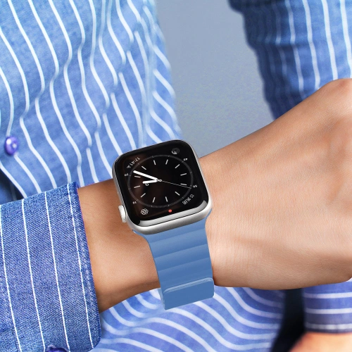 Kup Pasek Dux Ducis Magnetic Strap Apple Watch 4/5/6/7/8/9/SE/10 40/41/42mm modrý (Chain Version) - DDS790 - {ean13} - Sklep Home Screen