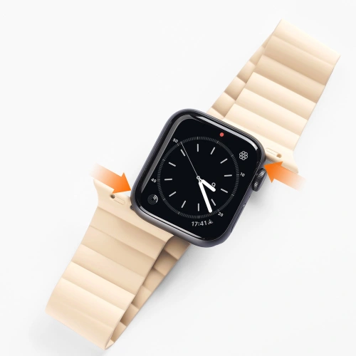 Kup Pasek Dux Ducis Magnetic Strap Apple Watch 4/5/6/7/8/9/SE/10 40/41/42mm béžový (Chain Version) - DDS792 - {ean13} - Sklep Home Screen