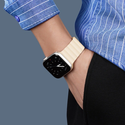 Kup Pasek Dux Ducis Magnetic Strap Apple Watch 4/5/6/7/8/9/SE/10 40/41/42mm béžový (Chain Version) - DDS792 - {ean13} - Sklep Home Screen