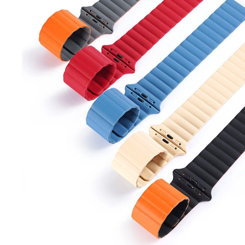 Kup Pasek Dux Ducis Magnetic Strap Apple Watch 4/5/6/7/8/9/SE/10 40/41/42mm béžový (Chain Version) - DDS792 - {ean13} - Sklep Home Screen