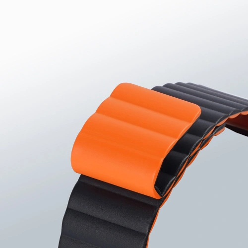 Buy Dux Ducis Magnetic Strap Apple Watch 4/5/6/7/SE/8/9/Ultra 44/45/49mm black-orange (Chain Version) - DDS793 - {ean13} - Home Screen Store Europe