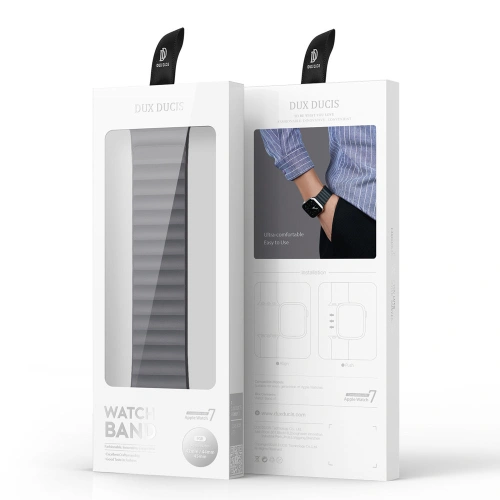 Kup Dux Ducis Magnetic Pánt Apple Watch 4/5/6/7/SE/8/9/Ultra 44/45/49mm szürke-narancs (Lánc Verzió) - DDS794 - {ean13} - Sklep Home Screen