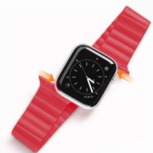 Kup Dux Ducis Magnetic pánt Apple Watch 4/5/6/7/SE/8/9/Ultra 44/45/49mm piros (Chain Version) - DDS796 - {ean13} - Sklep Home Screen