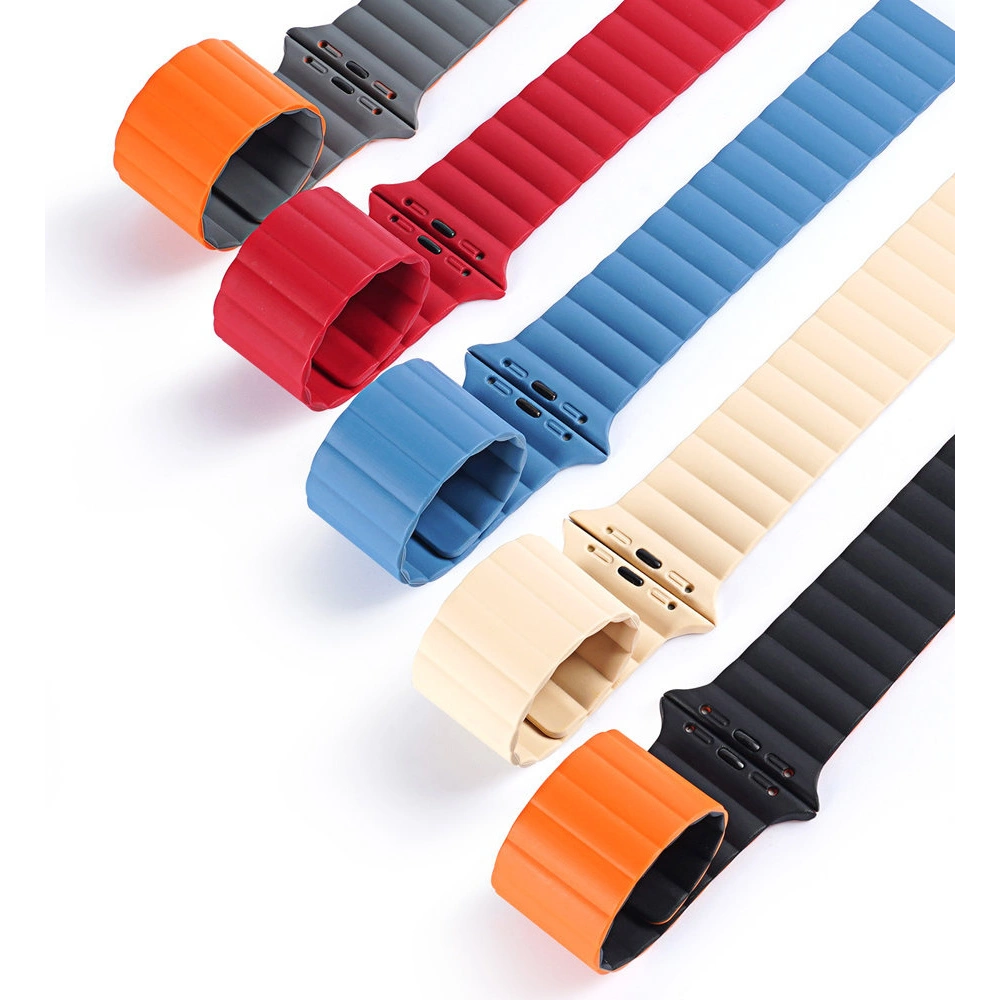 Pasek Dux Ducis Magnetic Strap Apple Watch 4/5/6/7/SE/8/9/Ultra 44/45/49mm czerwony (Chain Version)