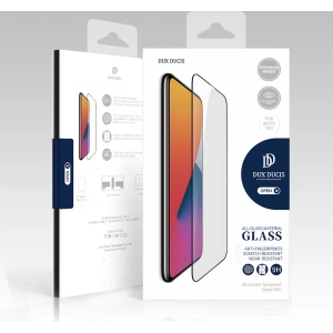 Edzett üveg Dux Ducis 10D Tempered Glass Motorola Moto E20 fekete (tokbarát)