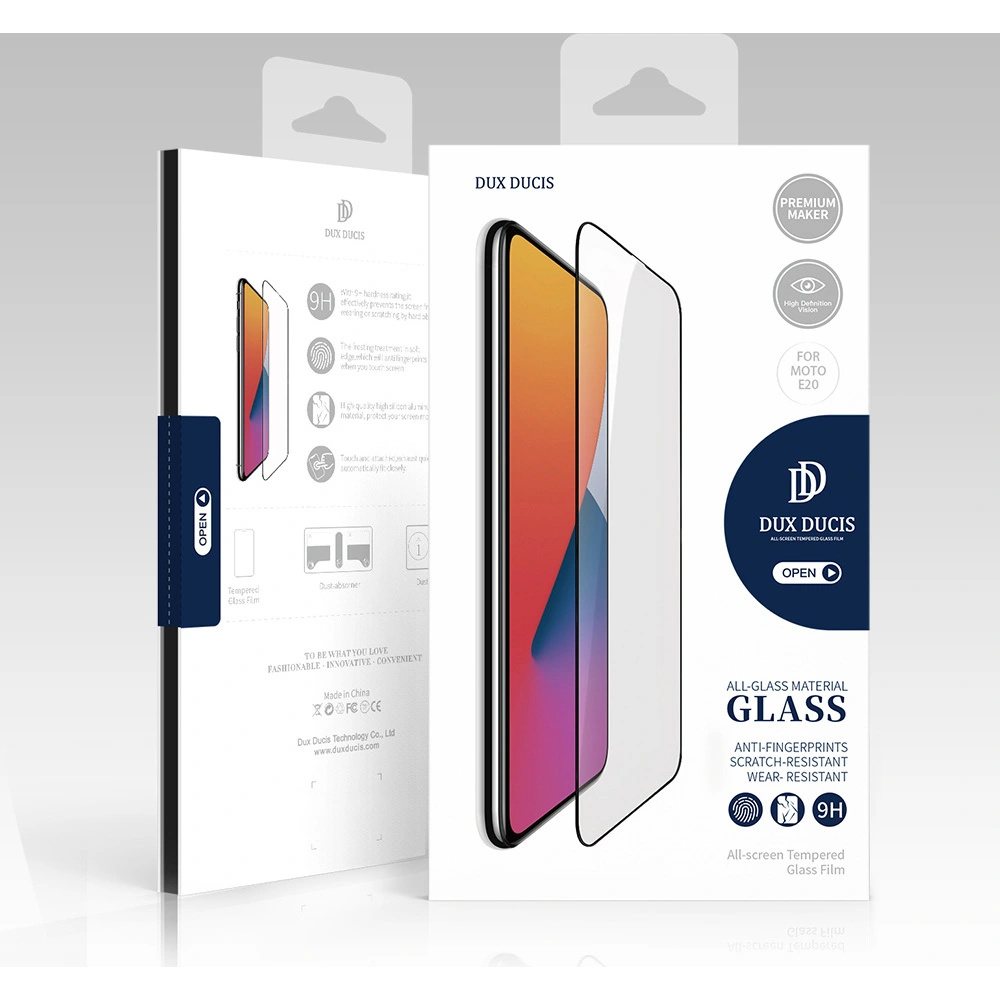 Szkło hartowane Dux Ducis 10D Tempered Glass Motorola Moto E20 czarny (case friendly)