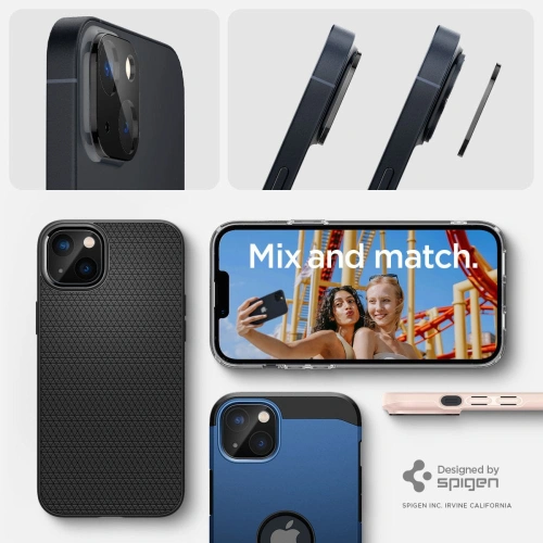 Kup Sticlă călită pentru aparatul Spigen Optik.tr Camera Protector Apple iPhone 14/14 Plus Negru [2 PACK] - SPN2543 - {ean13} - Sklep Home Screen