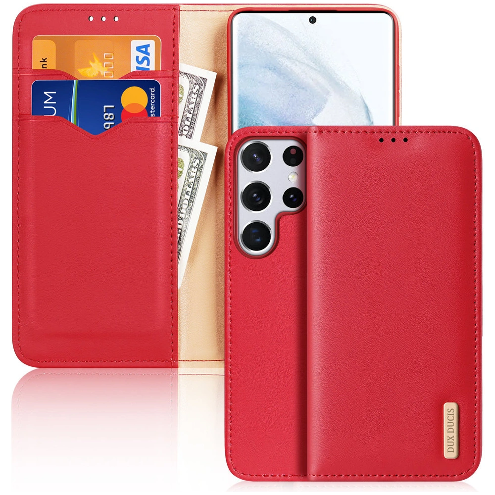 Etui Dux Ducis Hivo Samsung Galaxy S22 Ultra czerwony