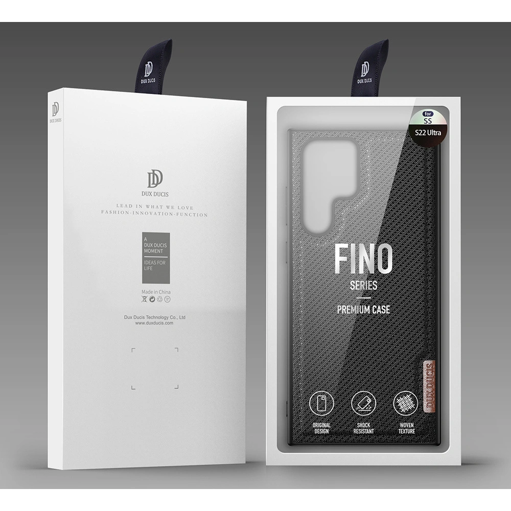 Etui Dux Ducis Fino Samsung Galaxy S22 Ultra czarny