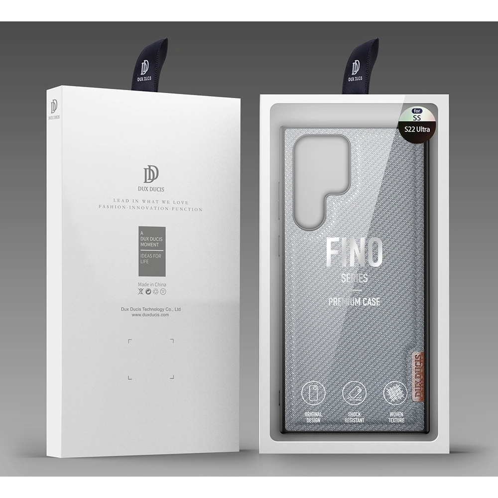 Etui Dux Ducis Fino Samsung Galaxy S22 Ultra niebieski