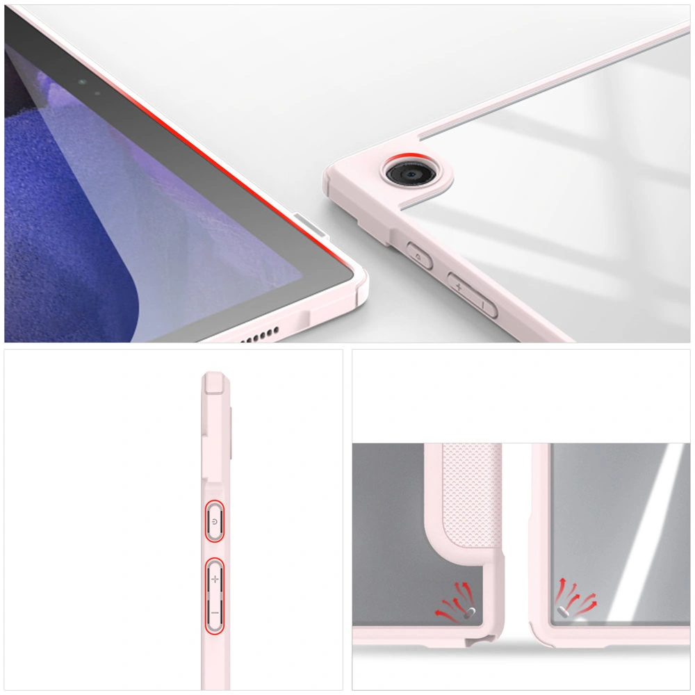 Etui Dux Ducis Toby Samsung Galaxy Tab A8 10.5 stylus holder różowy