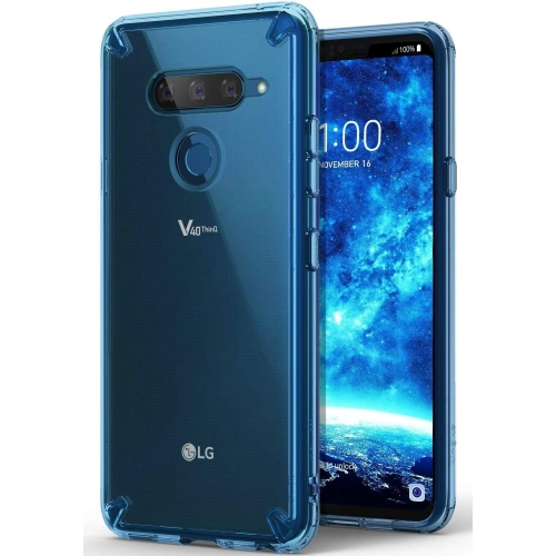 Kup Etui Ringke Fusion LG V40 ThinQ Aqua Kék - RGK1059BLU - {ean13} - Sklep Home Screen