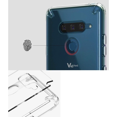 Kup Etui Ringke Fusion LG V40 ThinQ Clear - RGK1057CL - {ean13} - Sklep Home Screen