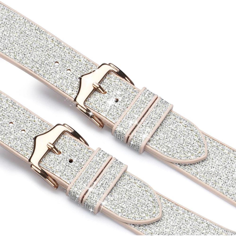 Pasek Dux Ducis Strap Apple Watch 4/5/6/7/8/9/SE/10 40/41/42mm biały (Sparkle Version)