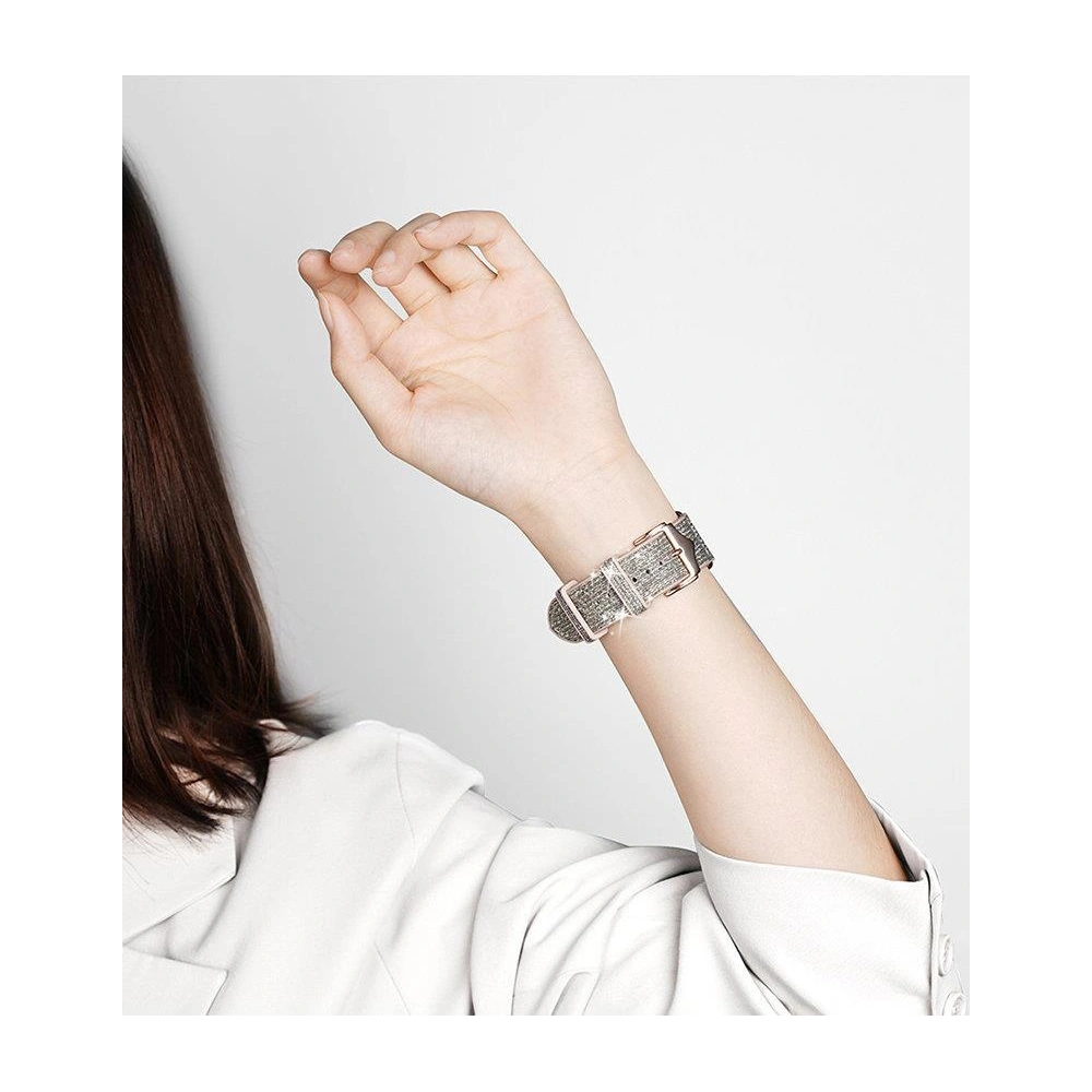 Pasek Dux Ducis Strap Apple Watch 4/5/6/7/8/9/SE/10 40/41/42mm biały (Sparkle Version)