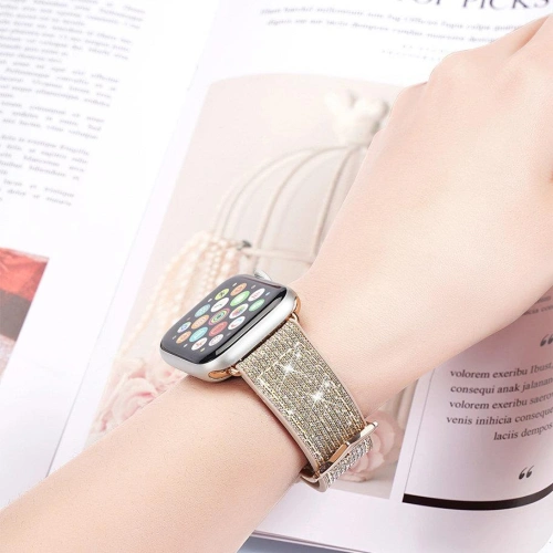 Kup Pasek Dux Ducis Strap Apple Watch 4/5/6/7/8/9/SE/10 40/41/42mm bílý (Sparkle Version) - DDS961 - {ean13} - Sklep Home Screen