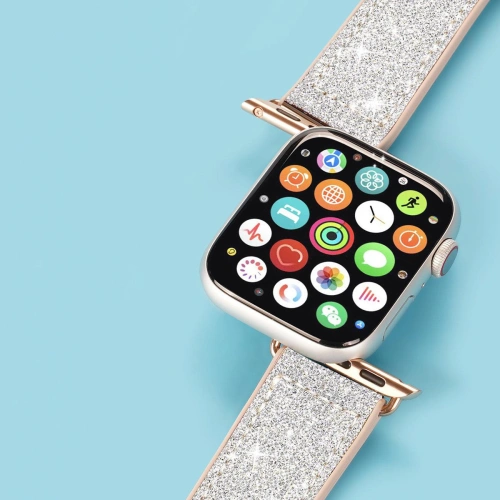 Kup Pasek Dux Ducis Strap Apple Watch 4/5/6/7/8/9/SE/10 40/41/42mm bílý (Sparkle Version) - DDS961 - {ean13} - Sklep Home Screen