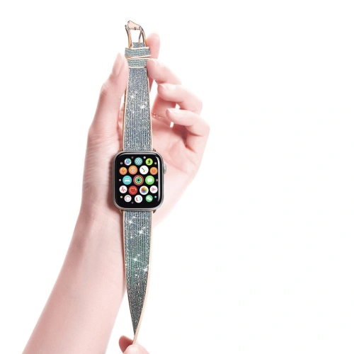 Kup Pasek Dux Ducis Strap Apple Watch 4/5/6/7/8/9/SE/10 40/41/42mm modrý (Sparkle Version) - DDS963 - {ean13} - Sklep Home Screen