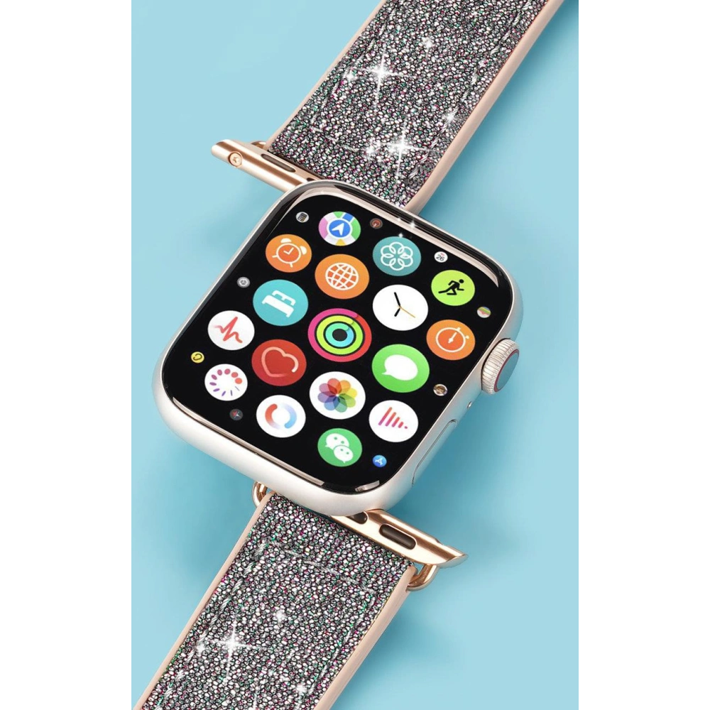 Pasek Dux Ducis Strap Apple Watch 4/5/6/7/8/9/SE/10 40/41/42mm zielony (Sparkle Version)