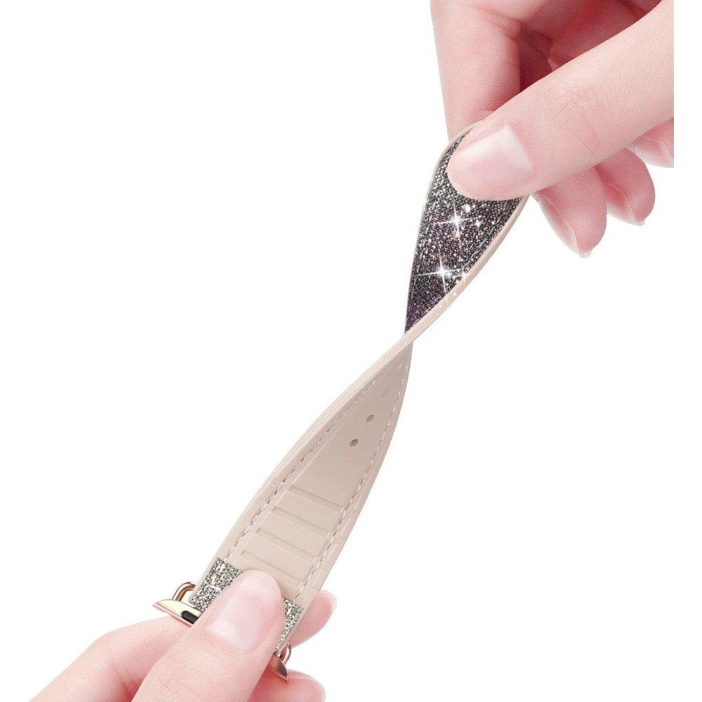 Pasek Dux Ducis Strap Apple Watch 4/5/6/7/8/9/SE/10 40/41/42mm zielony (Sparkle Version)