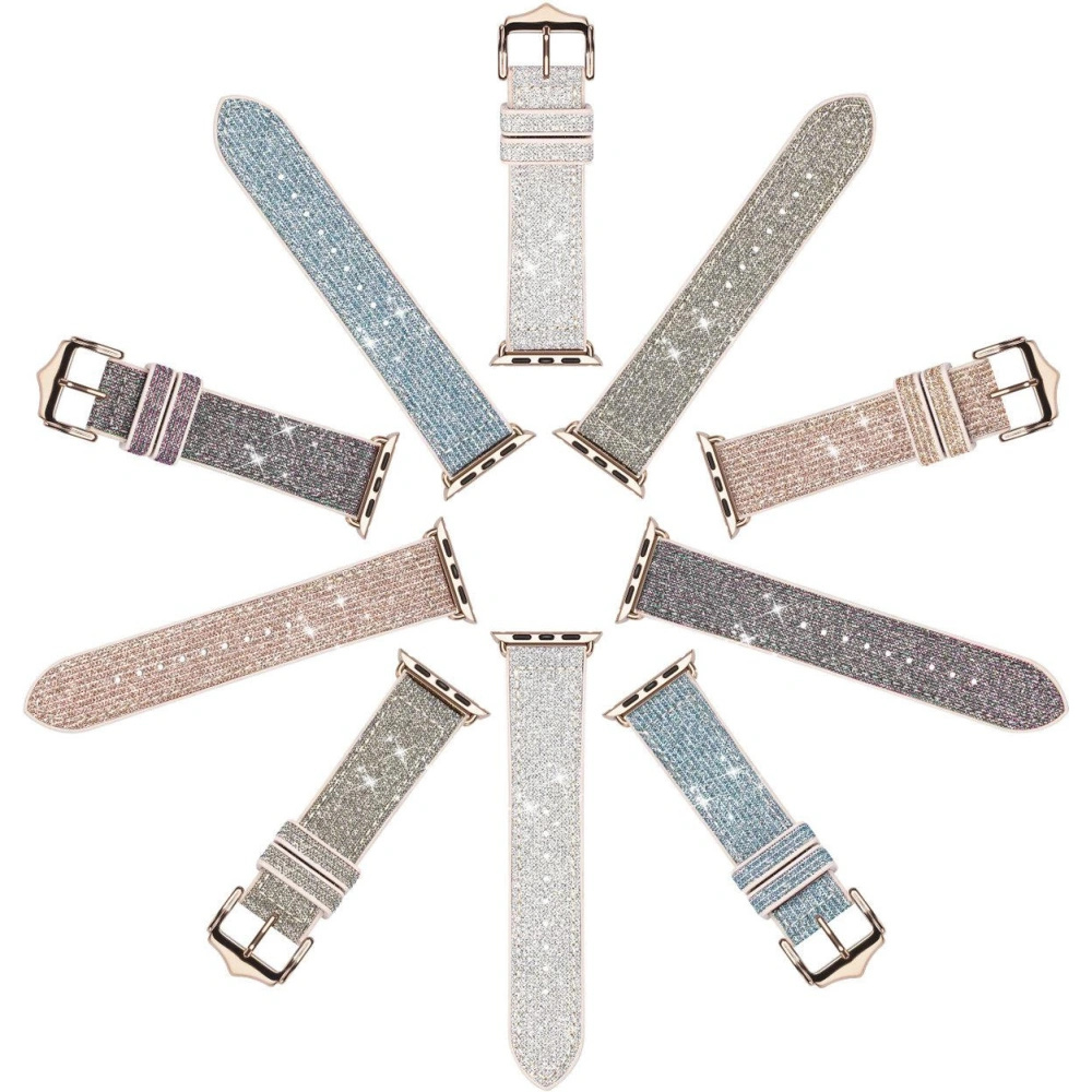 Pasek Dux Ducis Strap Apple Watch 4/5/6/7/8/9/SE/10 40/41/42mm zielony (Sparkle Version)