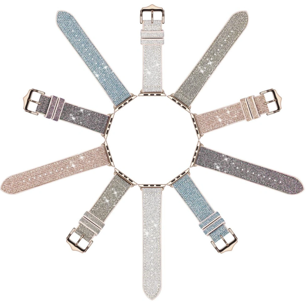 Pasek Dux Ducis Strap Apple Watch 4/5/6/7/8/9/SE/10 40/41/42mm zielony (Sparkle Version)