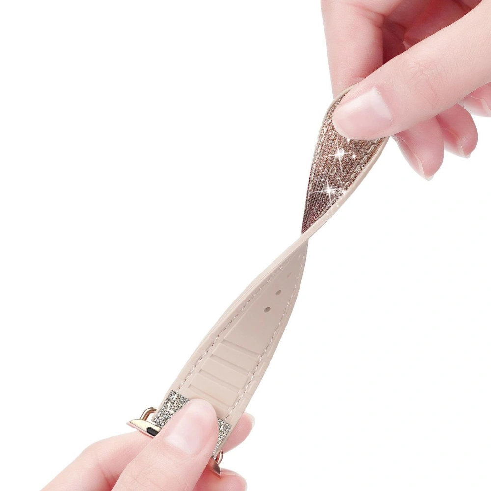 Pasek Dux Ducis Strap Apple Watch 4/5/6/7/8/9/SE/10 40/41/42mm złoty (Sparkle Version)