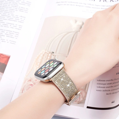 Kup Pasek Dux Ducis Strap Apple Watch 4/5/6/7/SE/8/9/Ultra 44/45/49mm bílý (Sparkle Version) - DDS966 - {ean13} - Sklep Home Screen