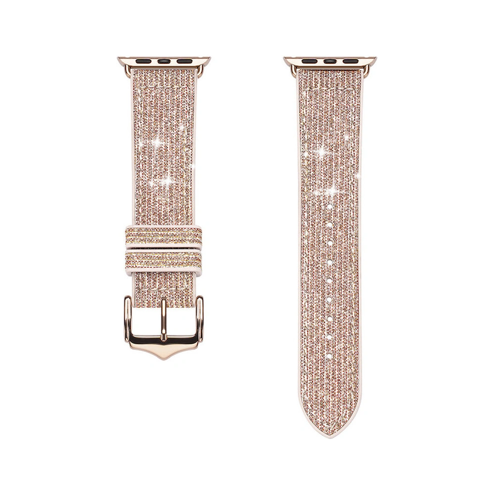 Pasek Dux Ducis Strap Apple Watch 4/5/6/7/SE/8/9/Ultra 44/45/49mm złoty (Sparkle Version)