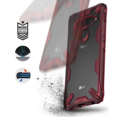 Kup Etui Ringke Fusion-X LG V40 ThinQ Fekete - RGK1060BLK - {ean13} - Sklep Home Screen