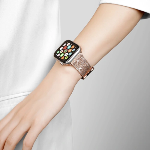 Buy Dux Ducis Strap for Apple Watch 4/5/6/7/SE/8/9/Ultra 44/45/49mm gold (Sparkle Version) - DDS970 - {ean13} - Home Screen Store Europe