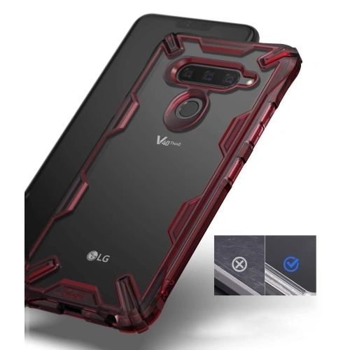 Kup Etui Ringke Fusion-X LG V40 ThinQ Fekete - RGK1060BLK - {ean13} - Sklep Home Screen