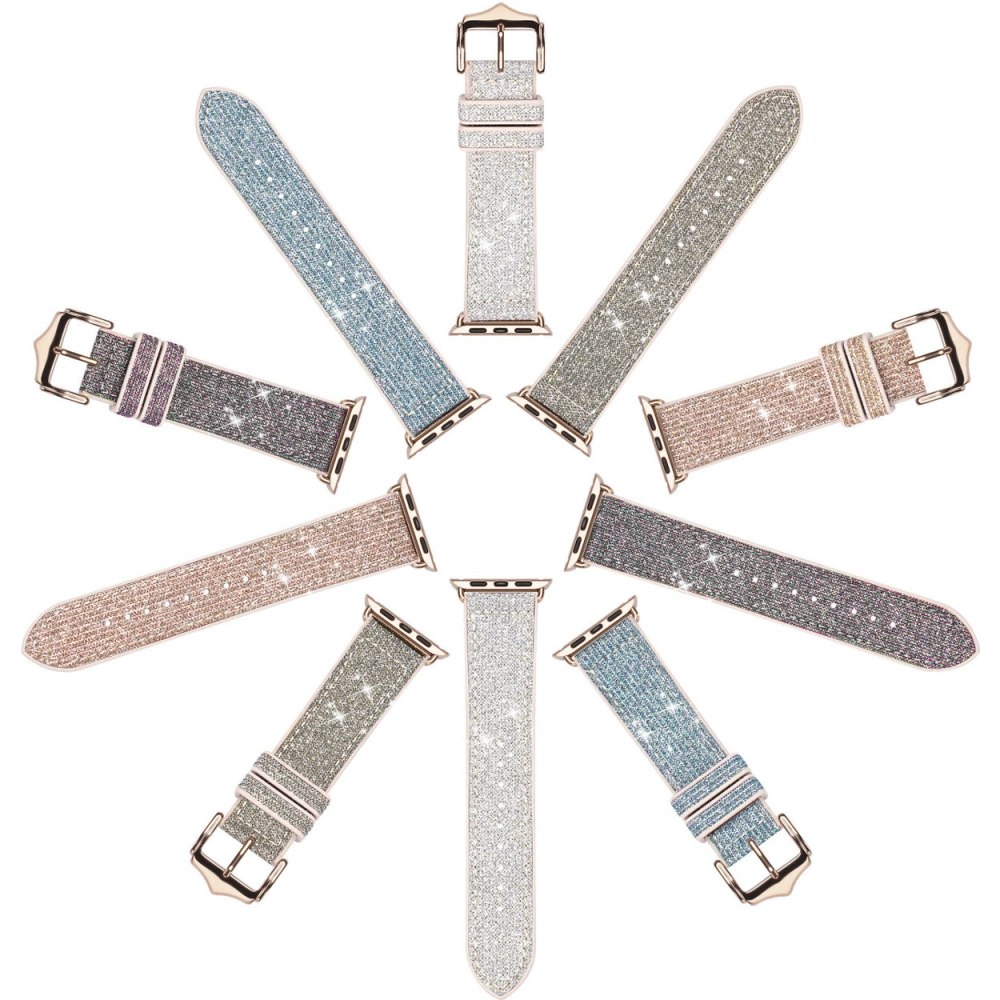 Pasek Dux Ducis Strap Apple Watch 4/5/6/7/SE/8/9/Ultra 44/45/49mm złoty (Sparkle Version)