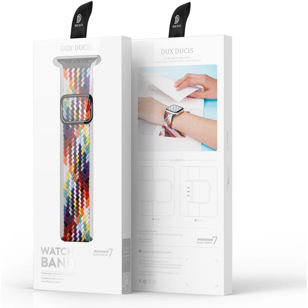 Pasek Dux Ducis Strap Apple Watch 4/5/6/7/8/9/SE/10 40/41/42mm tęczowy (Mixture Version)
