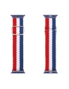 Dux Ducis Strap for Apple Watch 4/5/6/7/8/9/SE/10 40/41/42mm blue-white-red (Mixture Version)