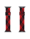 Pásek Dux Ducis Strap Apple Watch 4/5/6/7/8/9/SE/10 40/41/42mm černá-červená (Mixture Version)