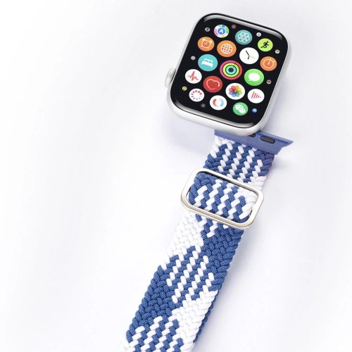 Kup Pasek Dux Ducis Strap Apple Watch 4/5/6/7/8/9/SE/10 40/41/42mm albastru-alb (Versiune mixtă) - DDS975 - {ean13} - Sklep Home Screen