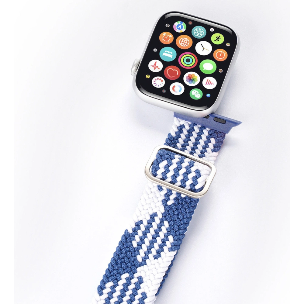 Pasek Dux Ducis Strap Apple Watch 4/5/6/7/SE/8/9/Ultra 44/45/49mm niebiesko-biały (Mixture Version)