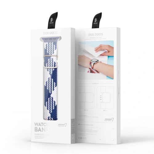 Buy Dux Ducis Strap Apple Watch 4/5/6/7/SE/8/9/Ultra 44/45/49mm blue-white (Mixture Version) - DDS979 - {ean13} - Home Screen Store Europe