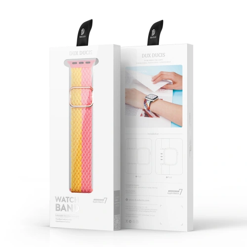 Buy Dux Ducis Strap for Apple Watch 4/5/6/7/SE/8/9/Ultra 44/45/49mm pink-yellow (Mixture Version) - DDS980 - {ean13} - Home Screen Store Europe