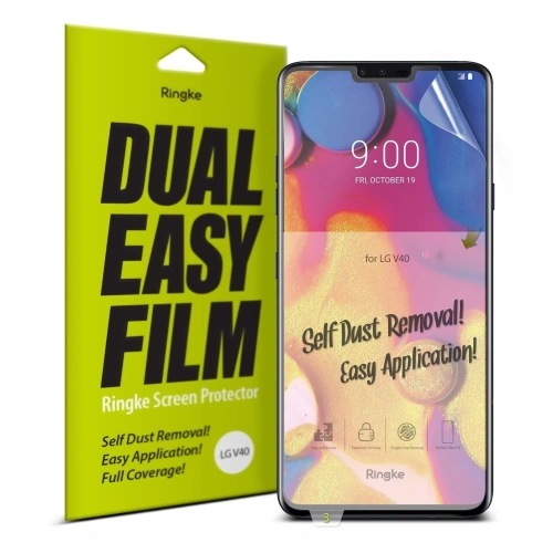 Kup Folie hydrogelové Ringke Dual Easy Full Cover LG V40 ThinQ Case Friendly [2 PACK] - RGK1062 - {ean13} - Sklep Home Screen
